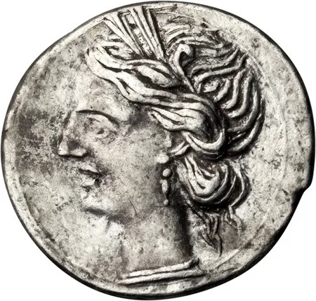 Bruttium, Carthaginian Occupation. 1/4 shekel