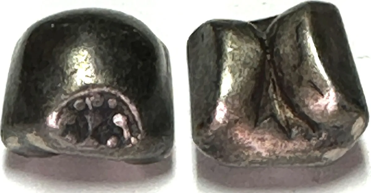 1824-1851 THAILAND Salung (1/4 Baht) RAMA III (1824-51) Ruang Puang, Pot Duang Bullet Coin VF