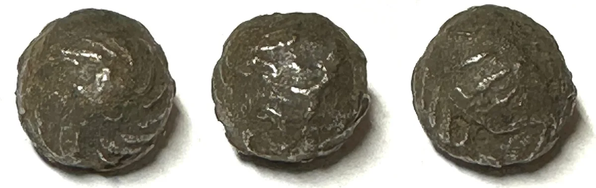 1700 NORTH BORNEO SULTANATE. Iron Bullet Money about 1700, small denomination RARE! EF