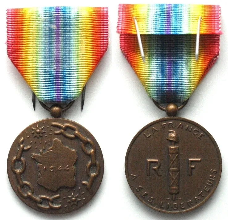 1947 FRANCE. Medal of a liberated France, 1947 UNC-