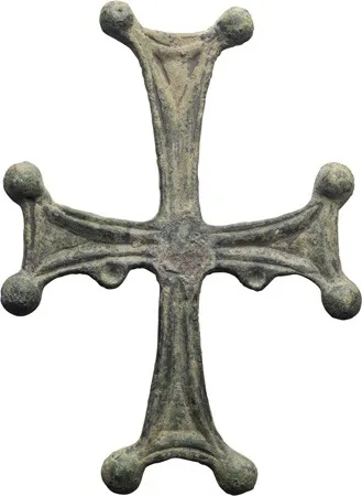 Byzantine Bronze Cross Pendant