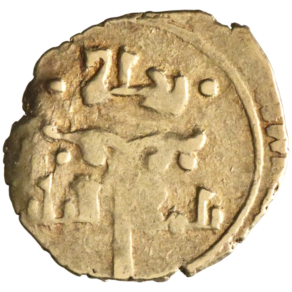 Sicily: Roger II (1105-1154), gold tari (0.85g), Siqiliya (Sicily), 1105-1154 CE. Ornamental floral design. Arabic legends / First half of kalima.