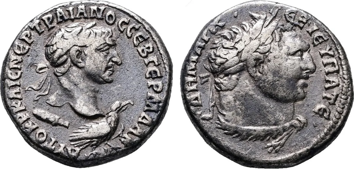 Trajan AR Tetradrachm of Antioch, Seleucis and Pieria. Dated RY 15 = AD 110/1.