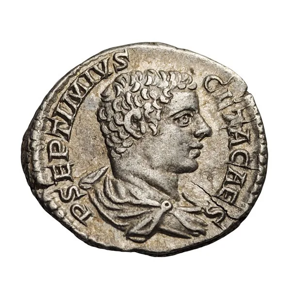 Geta as Caesar. Denarius