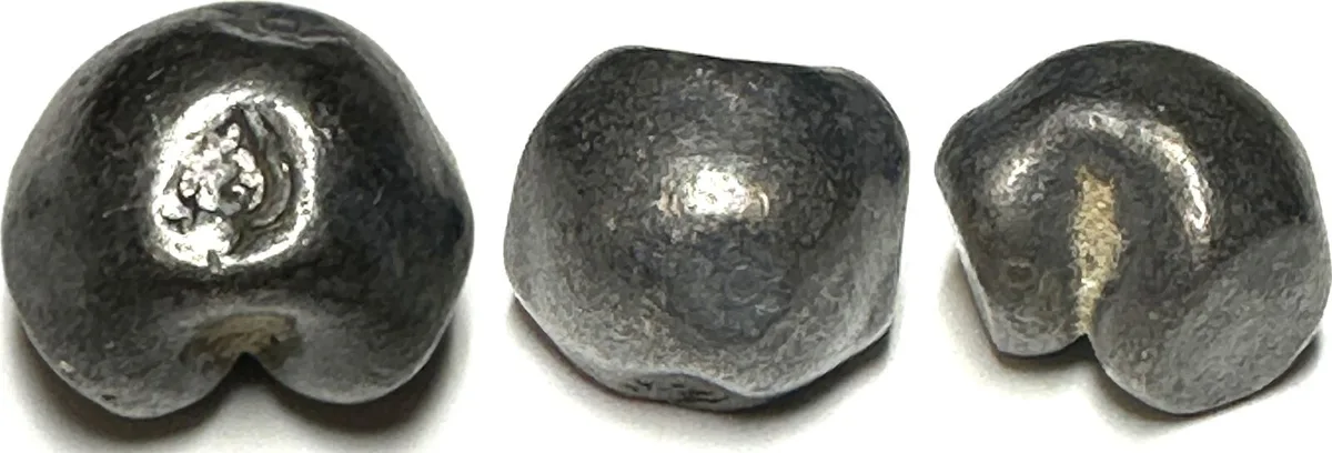 1782-1809 THAILAND 1 Baht, RAMA I (1782-1809), Unalom, Pot Duang Bullet Coin, silver, VF