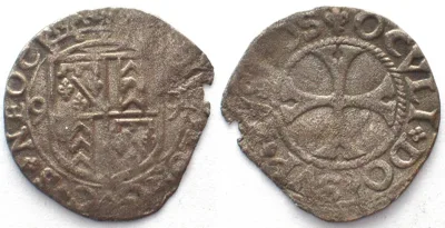 1599 Swiss NEUCHATEL Kreuzer 1599 HENRY II of ORLEANS-LONGUEVILLE billon XF! EF