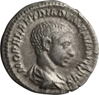Diadumenian as Caesar. Denarius
