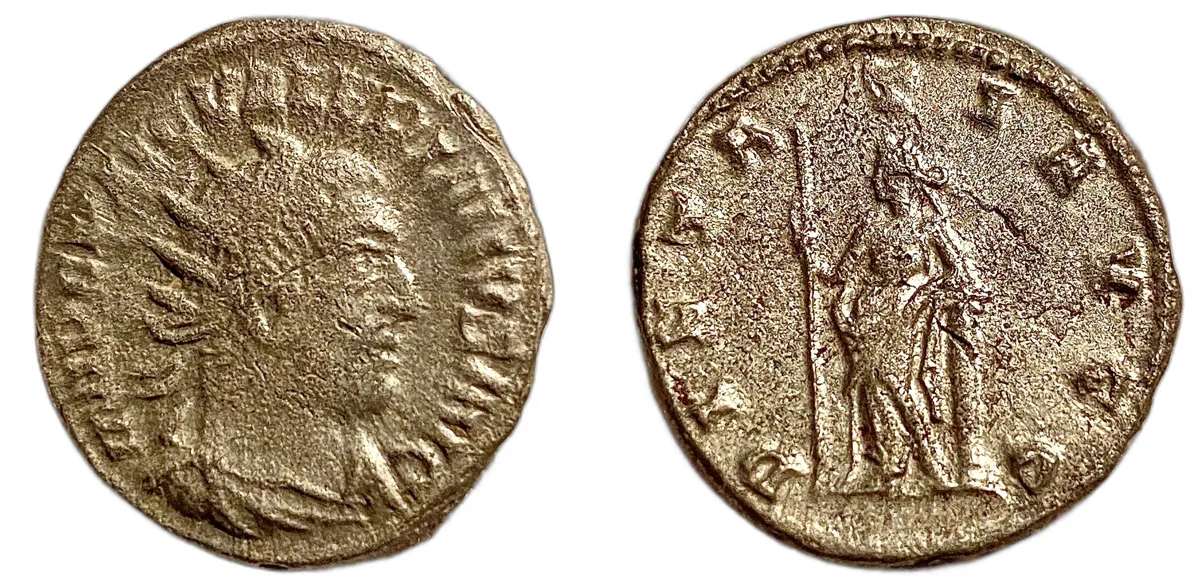 *Very-Scarce!* Valerian I. AR Antoninianus. Antioch mint, AD 253-255.