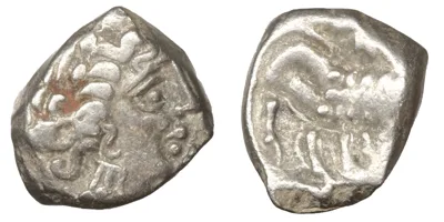 Celtic Gaul. Insubres. AR Drachm imitating Massalia VF\XF c2