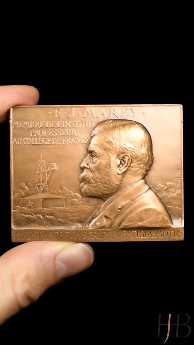 France, TRIBUTE TO ÉTIENNE-JULES MAREY, 1977 Restrike, Medal, UNC