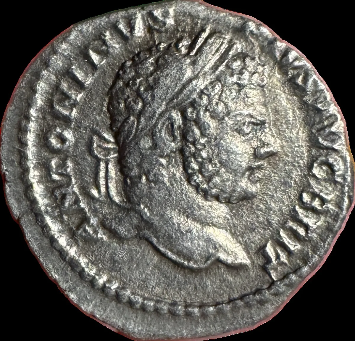 Caracalla Silver Denarius Mars Reverse Rome Mint RIC IV 222