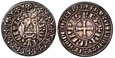 1285-1314 France, Filip IV le Bel (the fair) Gross Tournois in nUNC toned