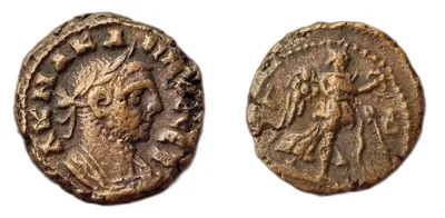 Potin Tetradrachm - Carinus - Alexandria - Nike Reverse