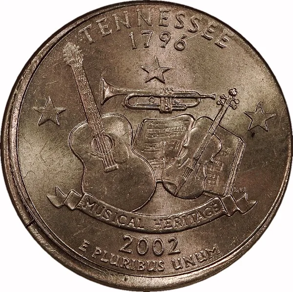 Washington 25¢, 2002, Partial Collar, 25¢, MS64 , NGC
