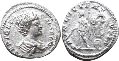 The Roman Imperial. Geta as Caesar, AD 198-209. AR Denarius (2.94 g). Rome.