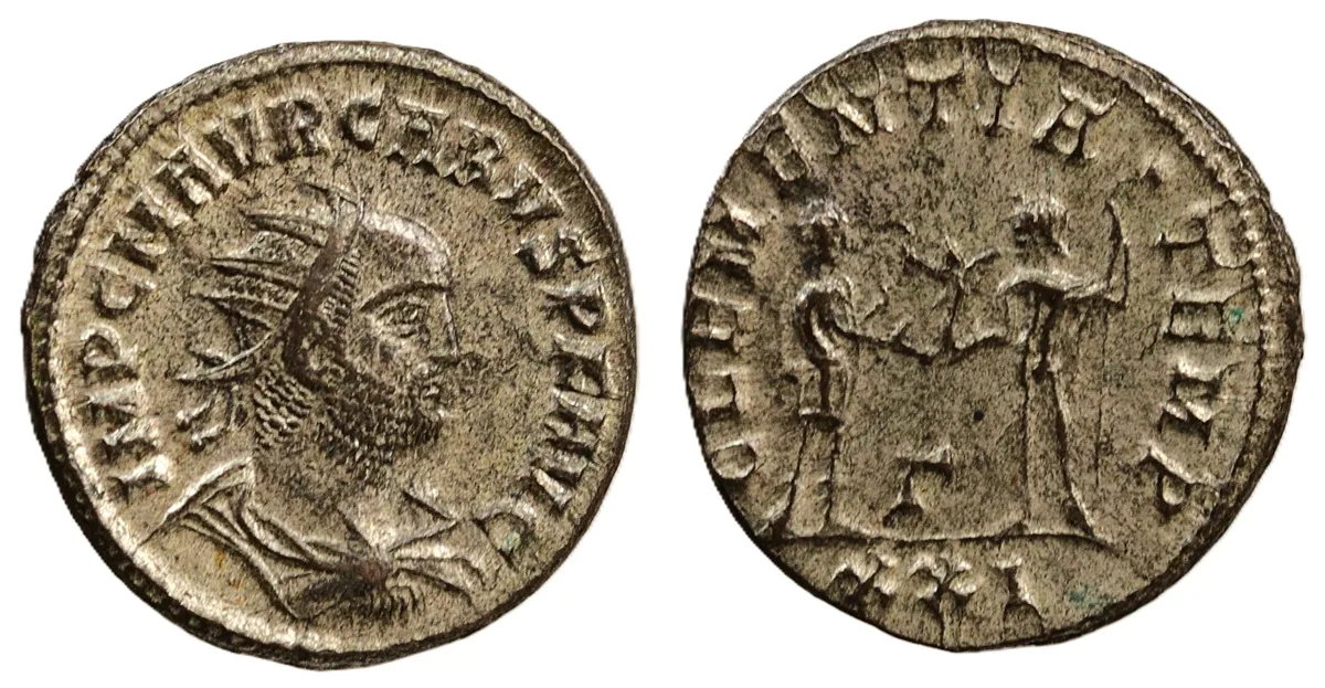 Carus, 282-283 AD. AE. Antoninianus, Cyzicus