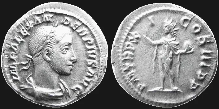 Severus Alexander. 222-235 AD (Struck 230 AD) AR 19mm 3.13gm Denarius, Rome, Choice EF. Toned.