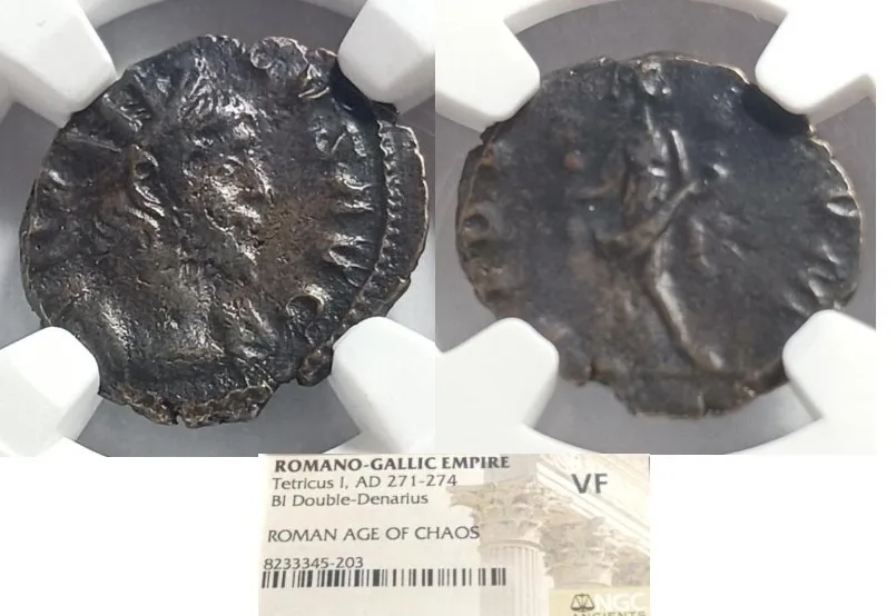 Tetricus I Antoninianus, struck 272-273 AD. VF NGC