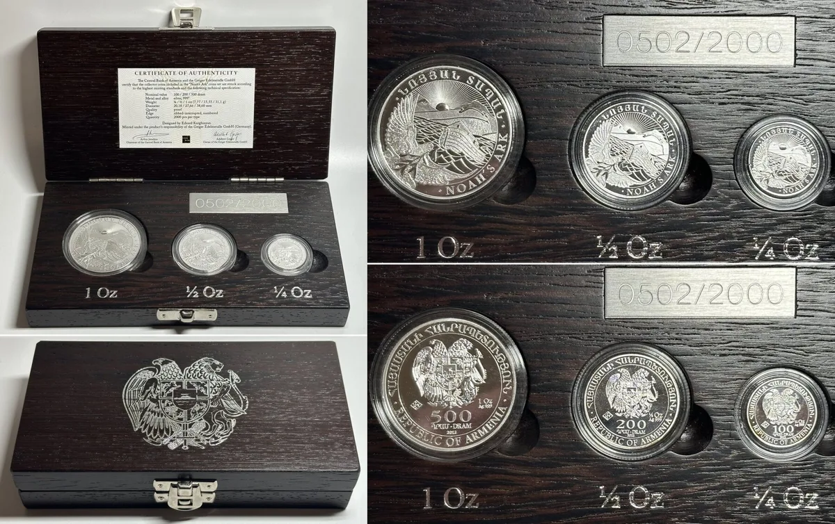2012 ARMENIA 2012 NOAH'S ARK 1.75 oz PROOF SET Proof