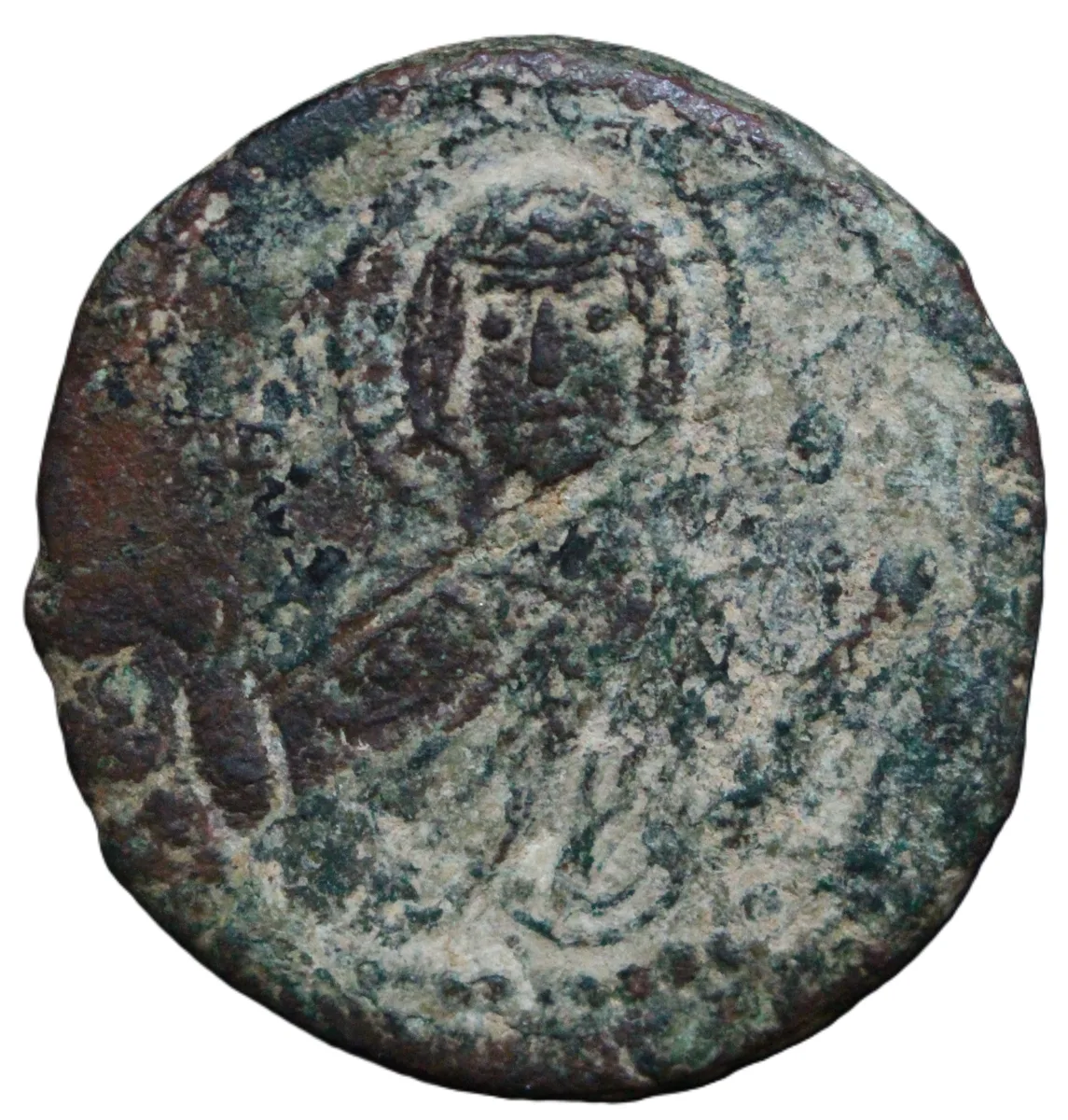 Byzantine Romanus IV Diogenes Anonymous Follis Mary Jesus 1071AD Constantinople