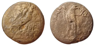 Ptolemy III Euergetes or Ptolemy IV Philopator - 40.13 g AE 36 - Tetrobol