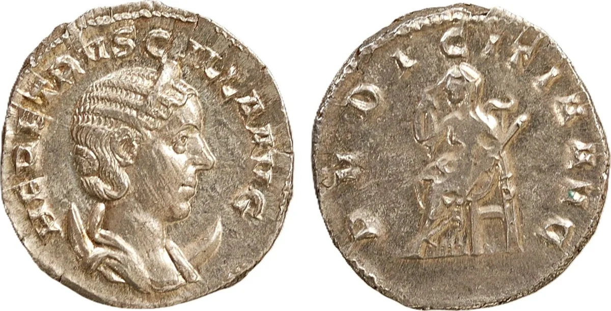Herennia Etruscilla AD 249-251. Rome Antoninianus AR