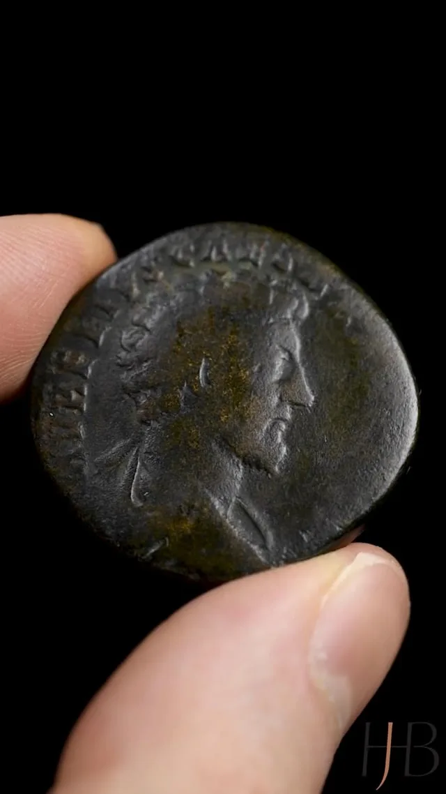 Marcus Aurelius as Caesar. Sestertius