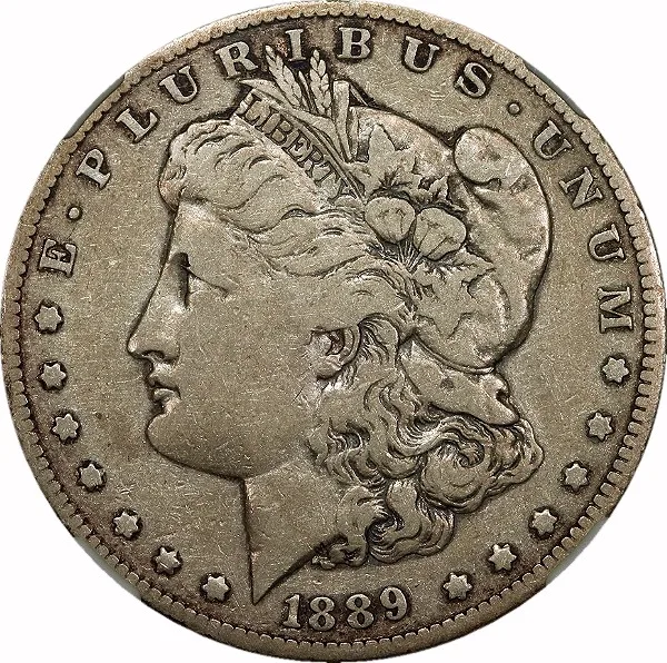 Morgan Dollar, 1889-CC, $1, F12 , NGC