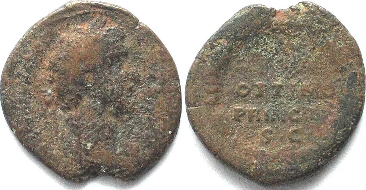 138-161 ANTONINUS PIUS (138-161). AE As, SPQR OPTIMO PRINCIPI SC, F