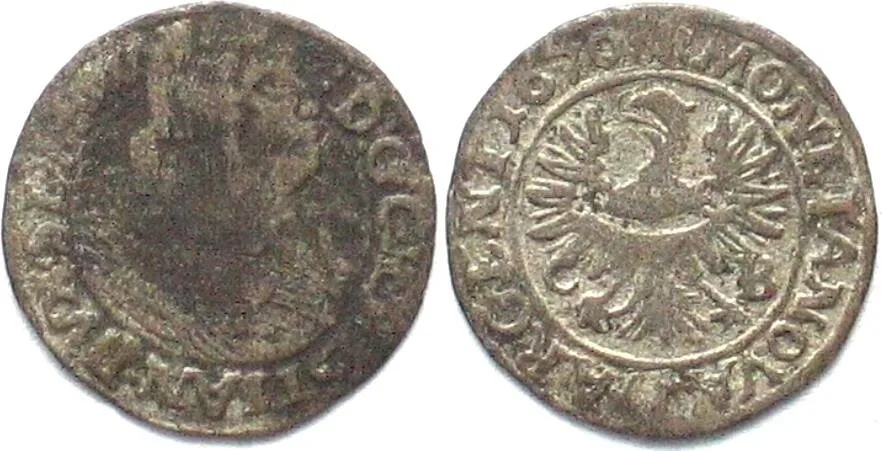 1670 German States SILESIA-LIEGNITZ-BRIEG Kreuzer 1670 CHRISTIAN silver VF