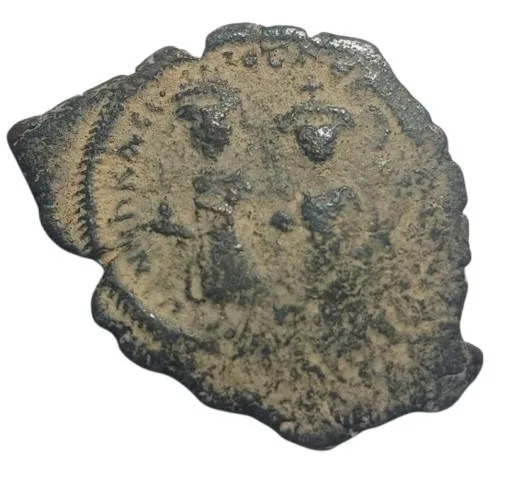 Heraclius and Heraclius Constantine 610-641 AD, AE Follis Constantinople.