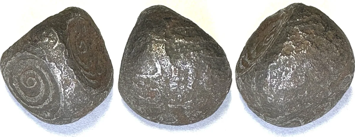 1700 NORTH BORNEO SULTANATE. Iron Bullet Money about 1700, middle denomination RARE! VF