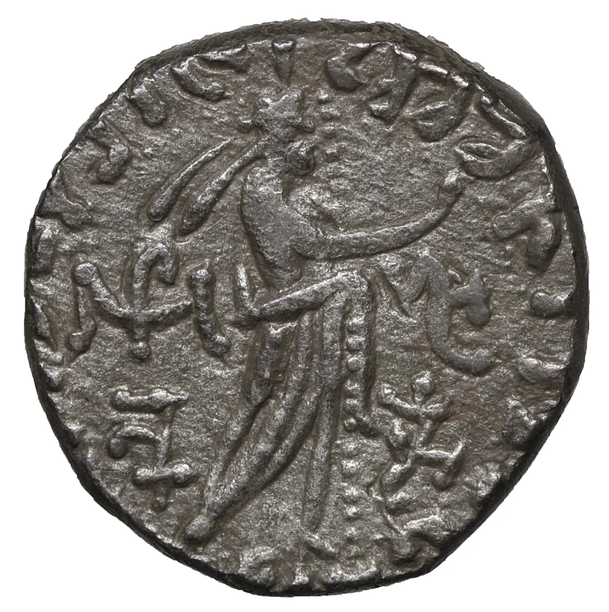 Indo-Parthian Kingdom, Abdagases BI Tetradrachm. Circa 5 BC - AD 19/20 g11