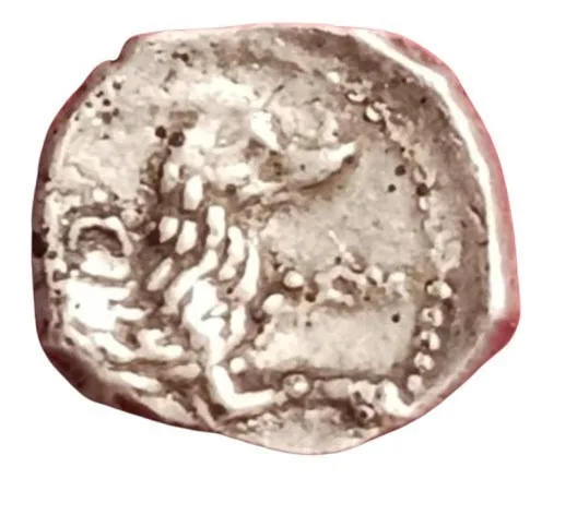 Lycaonia, Larand 324-323BC, AR Obol 10.9mm .62gm Ba’al / Wolf