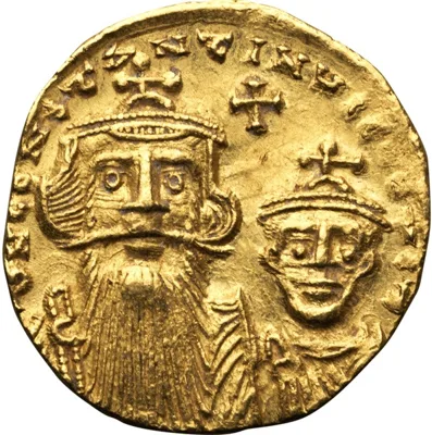 Constans II, with Constantine IV. Solidus