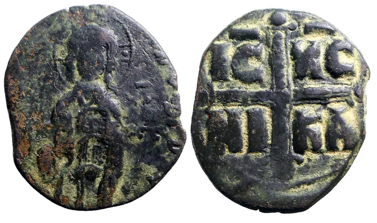 BYZANTINE. Anonymous Follis. Michael IV. A.D. 1034-1041.