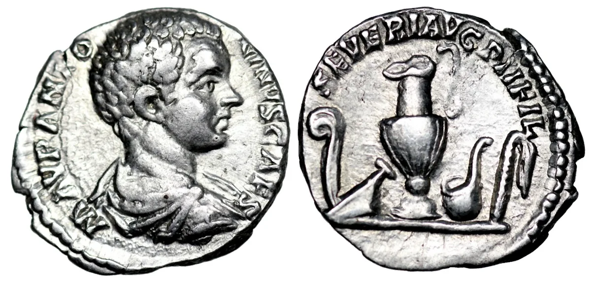 ROMAN IMPERIAL. Caracalla. AR Denarius. A.D. 196.