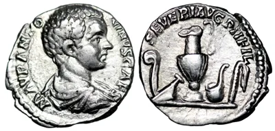 ROMAN IMPERIAL. Caracalla. AR Denarius. A.D. 196.