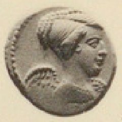 An ancient coin traced to P & P Santamaria (October 1949)